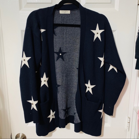 sandro studded cardigan